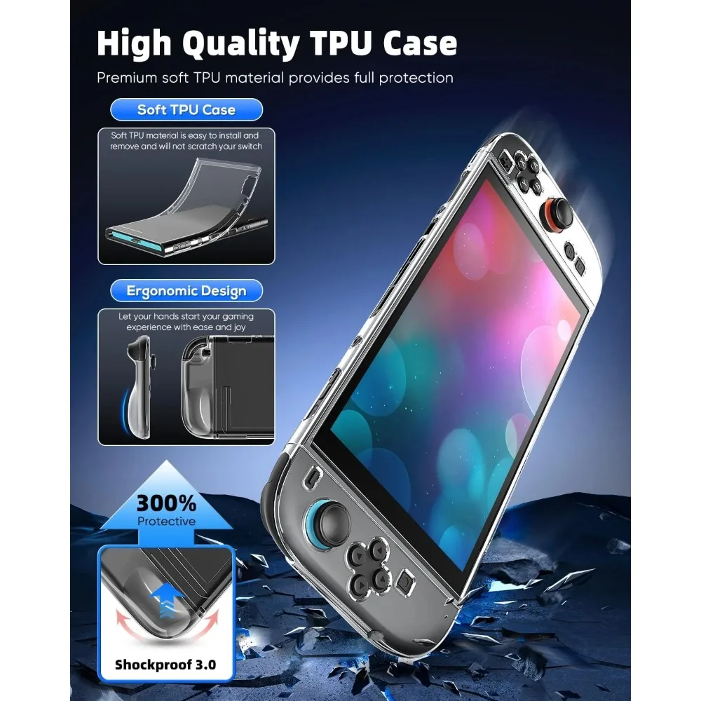 Clear PC Protective Case for Nintendo Switch 2 Joycon Controller