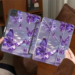 Purple Butterfly Tablet Case with Built - In Holder - iPad Pro 10.5 inch (Mix01)