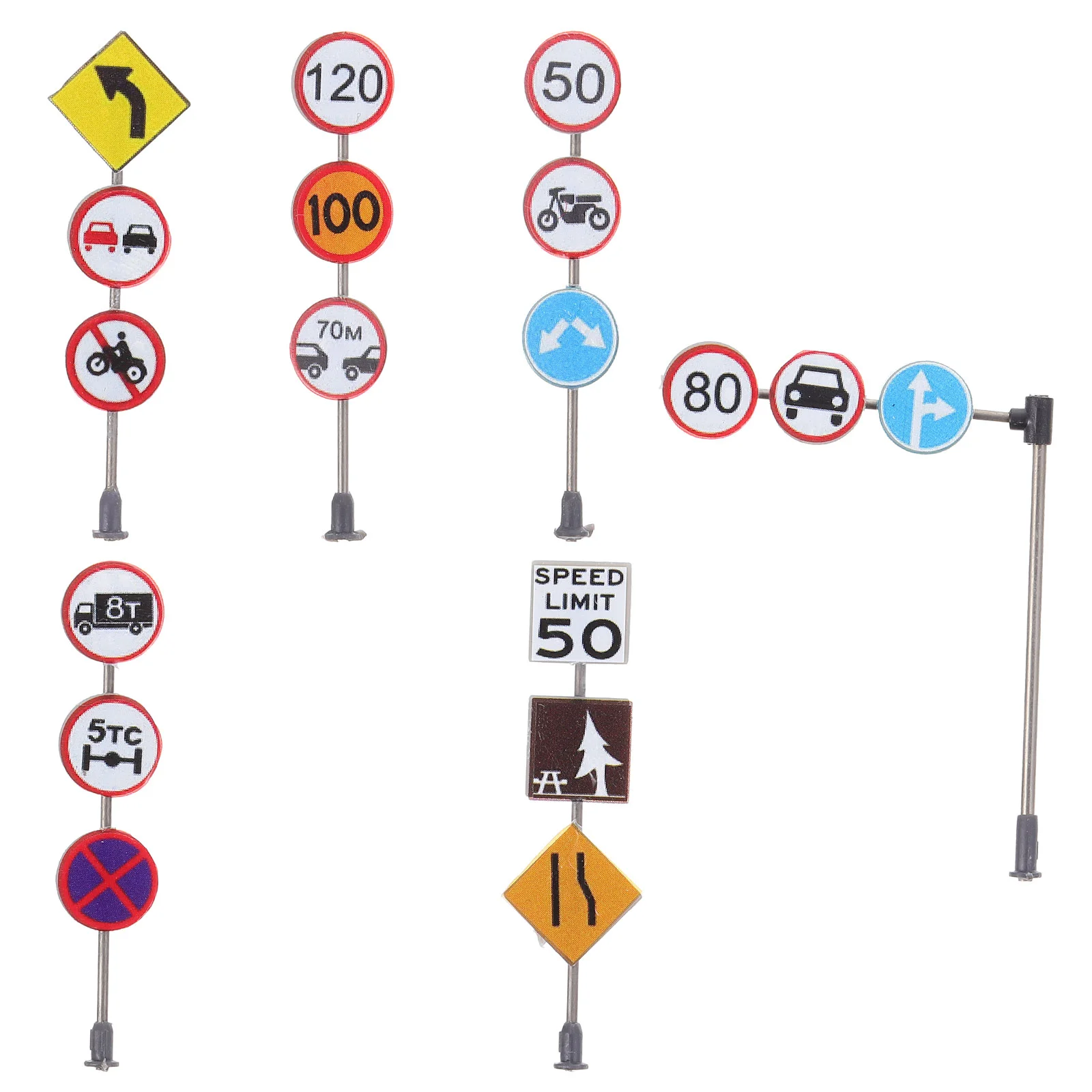 

Sand Tray DIY Decoration Models Simulation Traffic Sign Toy Street Road Plastic Signal
