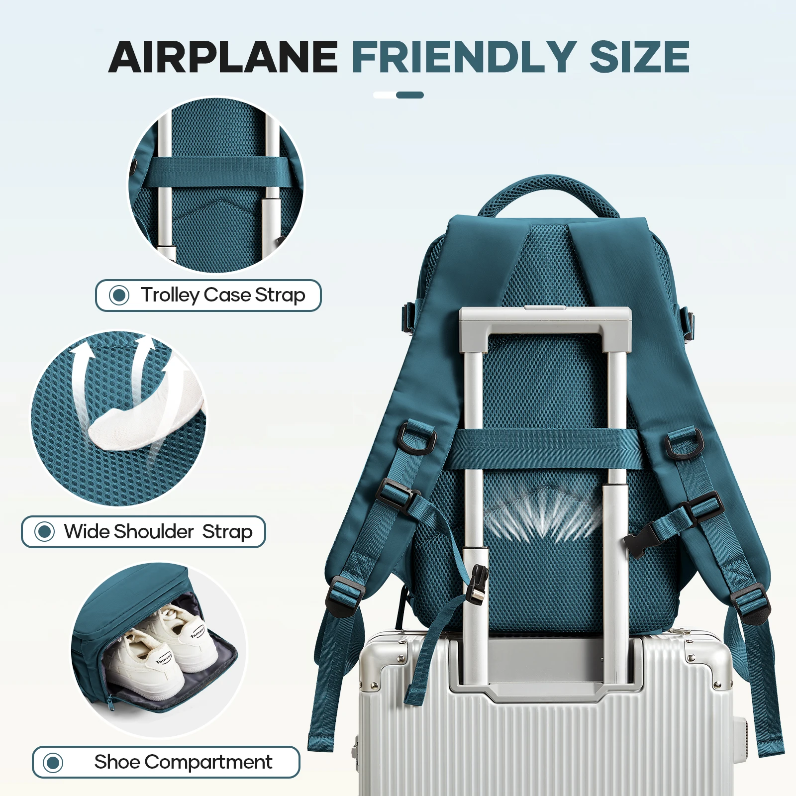 Vacuum Bags for Clothes, Ryanair 40x20x25 Travel Backpack Vacuum Storage Bags Suitcase Organizer Bag Carry on Luggage Backpack