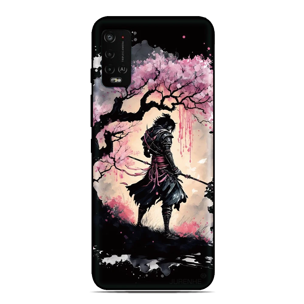 Japan Samurai Design Soft Phone Case Back Cover