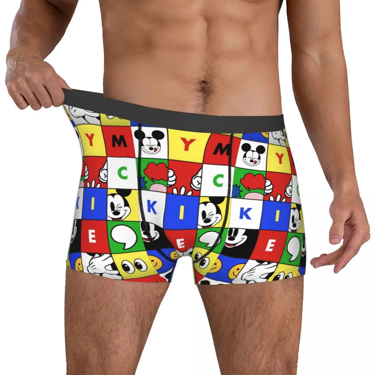 Boxer Homme Mickey Mouse Multicolore | Sous-vêtement Confort