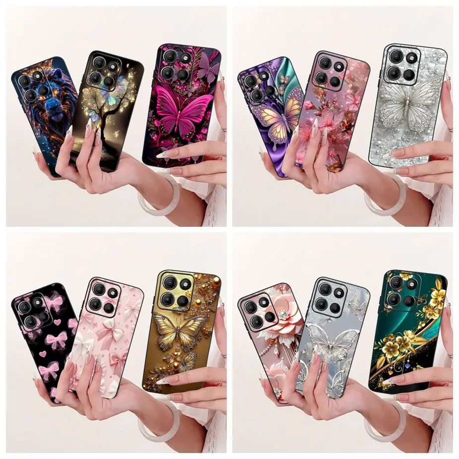 Butterfly Painted Soft Silicone Case - Enhanced Protection for Motorola Moto G Series