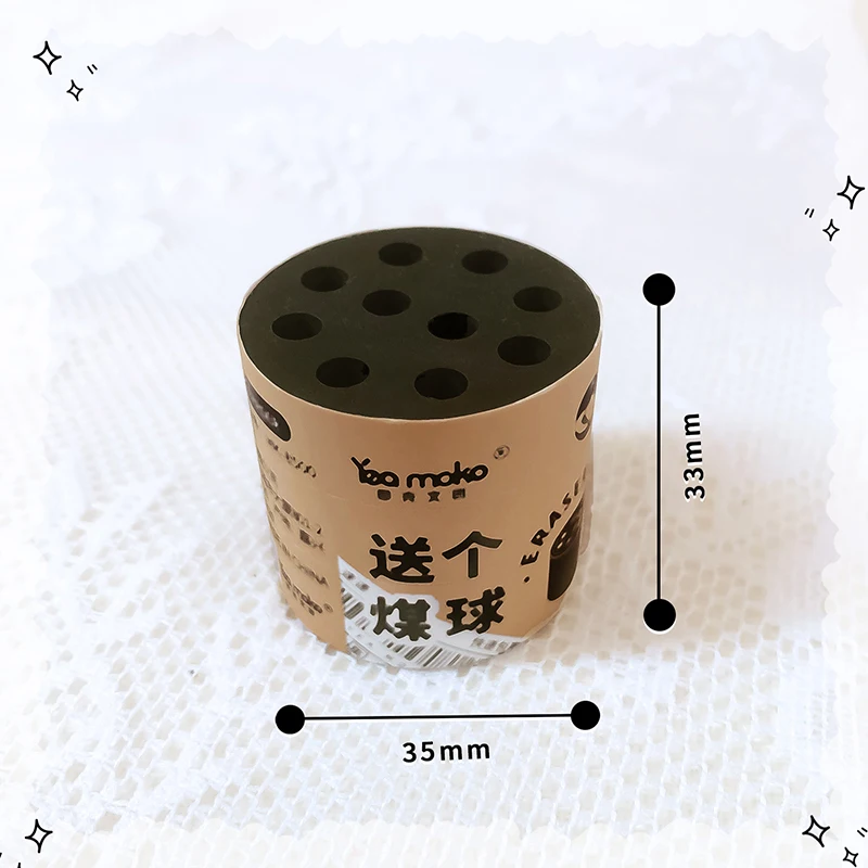 kawaii Stationery for school back to school supplies cute briquette shape Eraser rubber Aesthetic stationery stuff