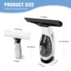 Cordless Window Vac Cleaner Rechargeable - 28cm Squeegee Element & 150ml Water Tank, Window Washer with 200ml Spray Bottle 3
