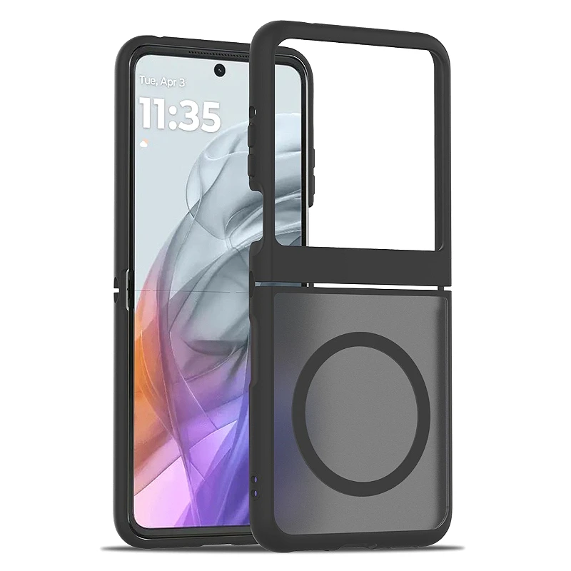 Luxurious Magnetic Clear Case with Skin Feel and Shockproof Protection
