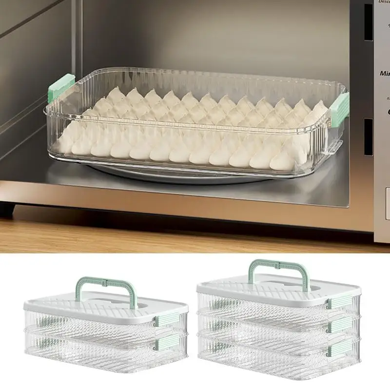Meat Container Fridge Ham And Cheese Container Dumpling Storage Box Fresh-keeping Large Capacity