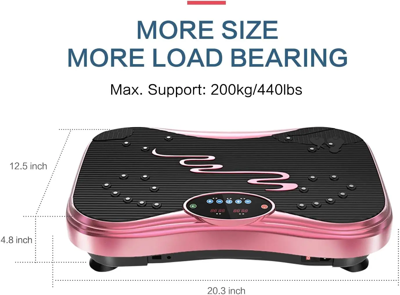 Vibration Plate Exercise Machine Whole Body Workout Vibration Fitness Platform for Home Fitness & Weight Loss + Remote + Loop Re 3