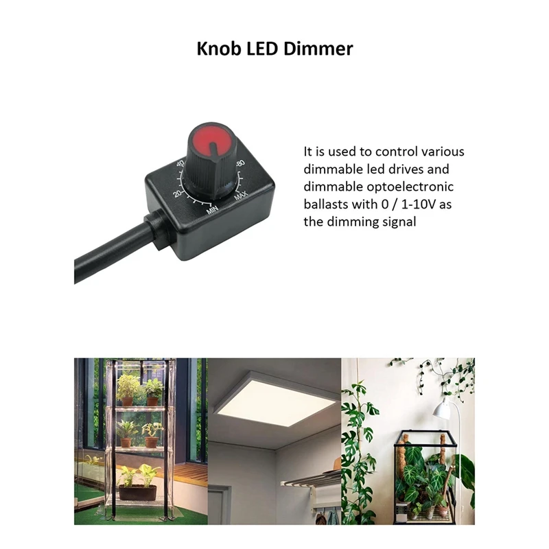 DC 0/1-10V 노브 LED 조광기, 저전압 수동 조광기, PWM 조광, 0-10V 또는 1-10V 조광 가능 전자 LED 드라이버, 3 개