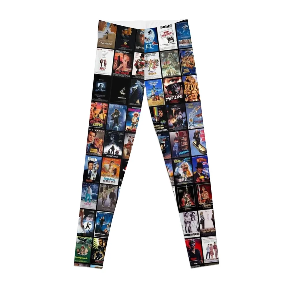 

80's movies collage | the best of the best Leggings Women's high waist flared Sports pants woman Womens Leggings