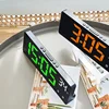 Desktop Clock Snooze Function Voice Controlled Digital Alarm Clock Night Mode Temperature Dual Alarm Clocks Home Decor Garden 3