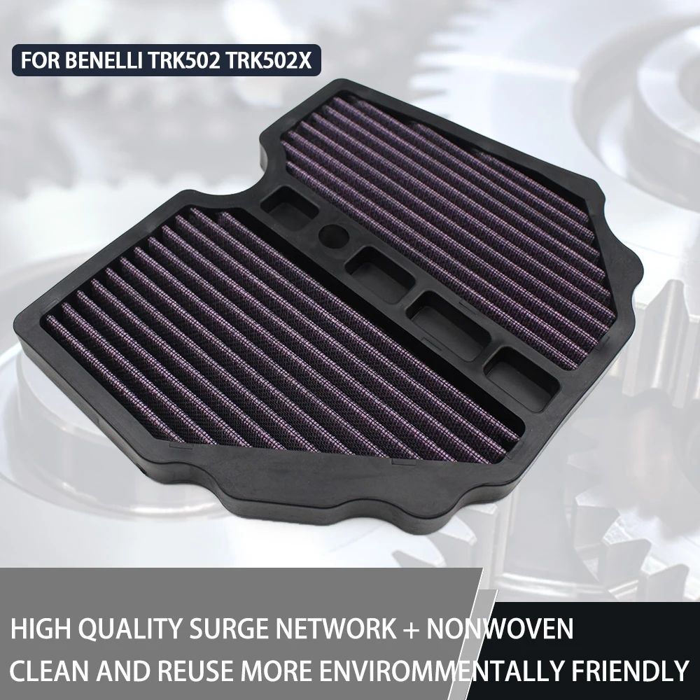 Motorcycle Engine Air Intake Filter Cleaner High Flow Non woven Fabric Air Filter For Benelli TRK502 TRK502X TRK 502
