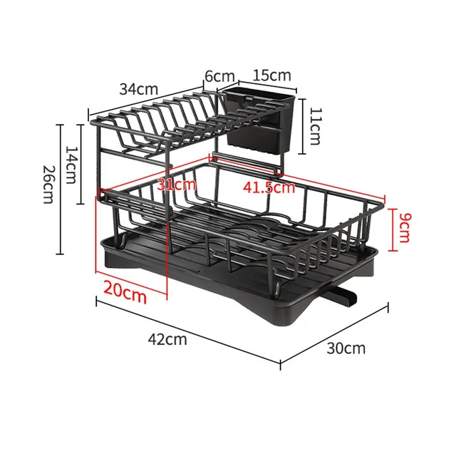 2-Tier Black
