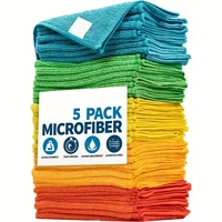 10/5/3pcs Microfiber Cleaning Cloth, Dishwashing Cloth Household Rag Kitchen Bathroom Cleaning Towel Durable Absorbent Towel 2