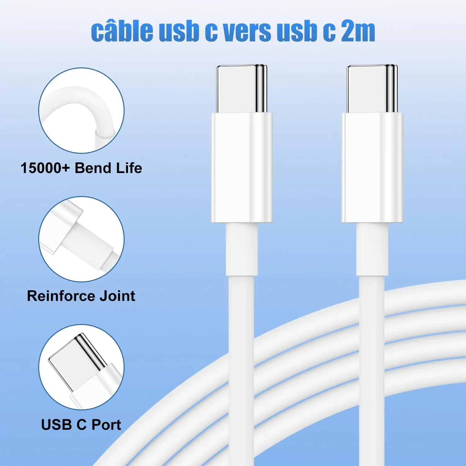 100W USB-C to Type-C PD 충전 케이블 아이폰 15 16 17 프로 맥스 에어 삼성 S25 모토 오포 레드미 포코 아너 고속 충전 케이블
