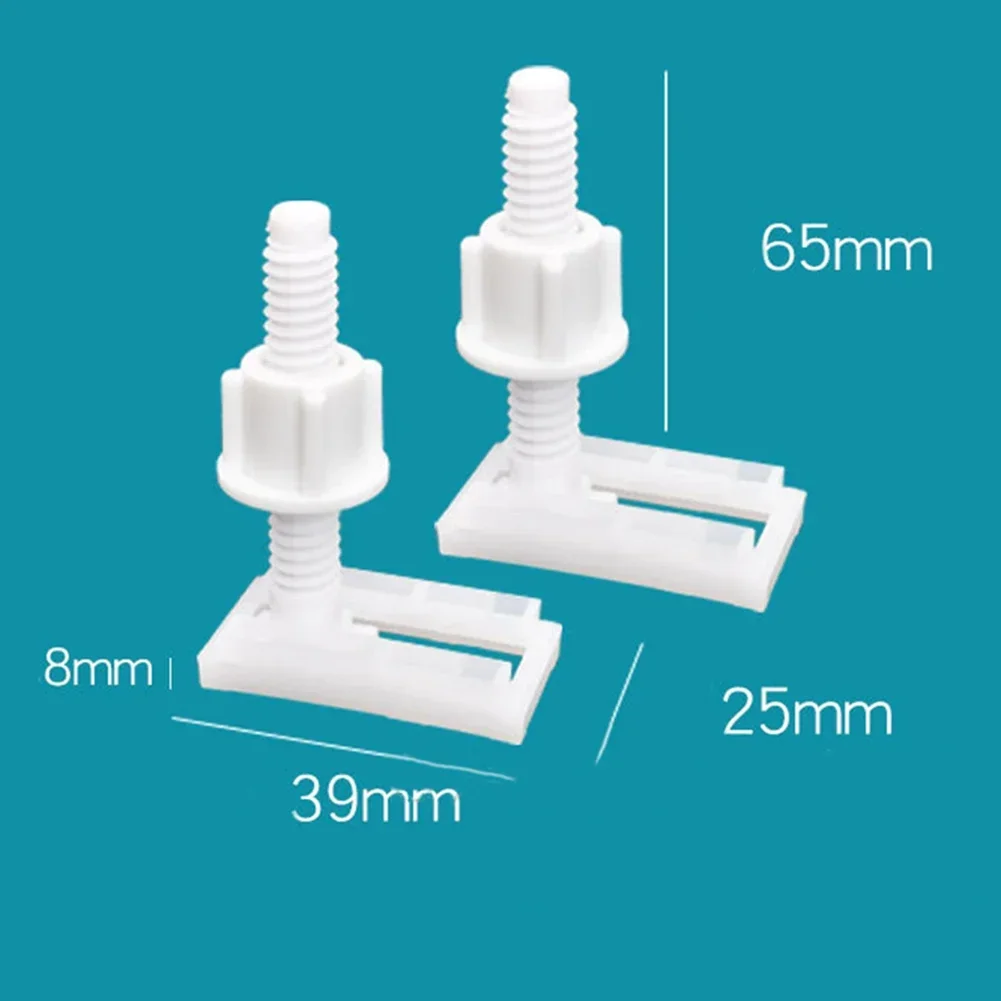 2Pcs Plastic Toilet Seat Hinge Repair Bolts Replacement Screws Fixing-Fitting Kit Repair Tool Bathroom Toilet Accessories