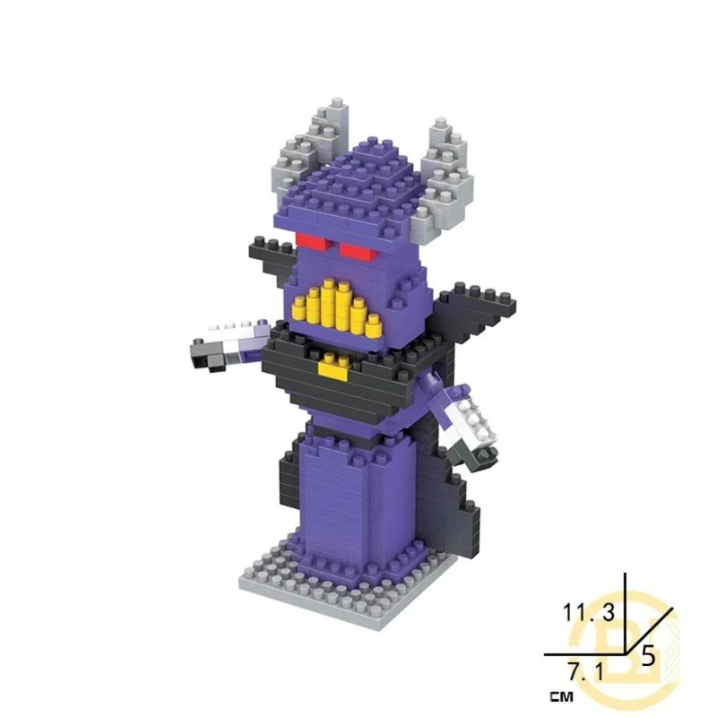 Mini Building Block Toys Cartoon Character Models Desktop Ornaments Children's Assembled Toys Holiday Gifts Birthday Gifts - 6