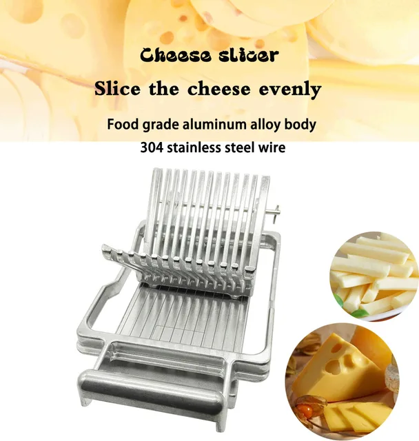 Stainless Steel Cheese Slicer - 20L x 20W