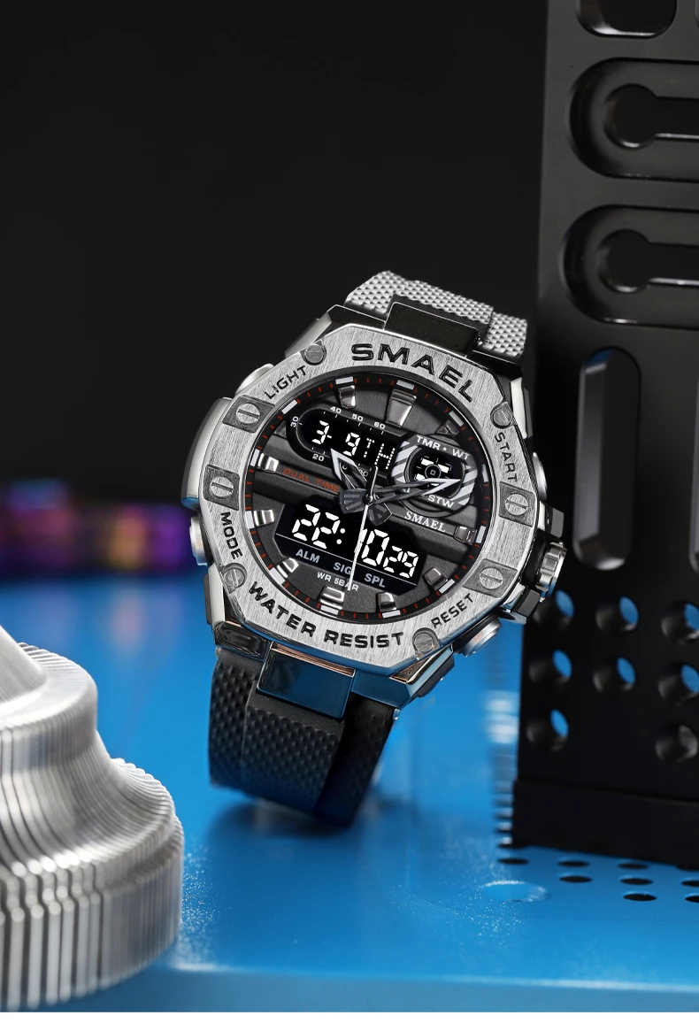dual time sport wristwatch