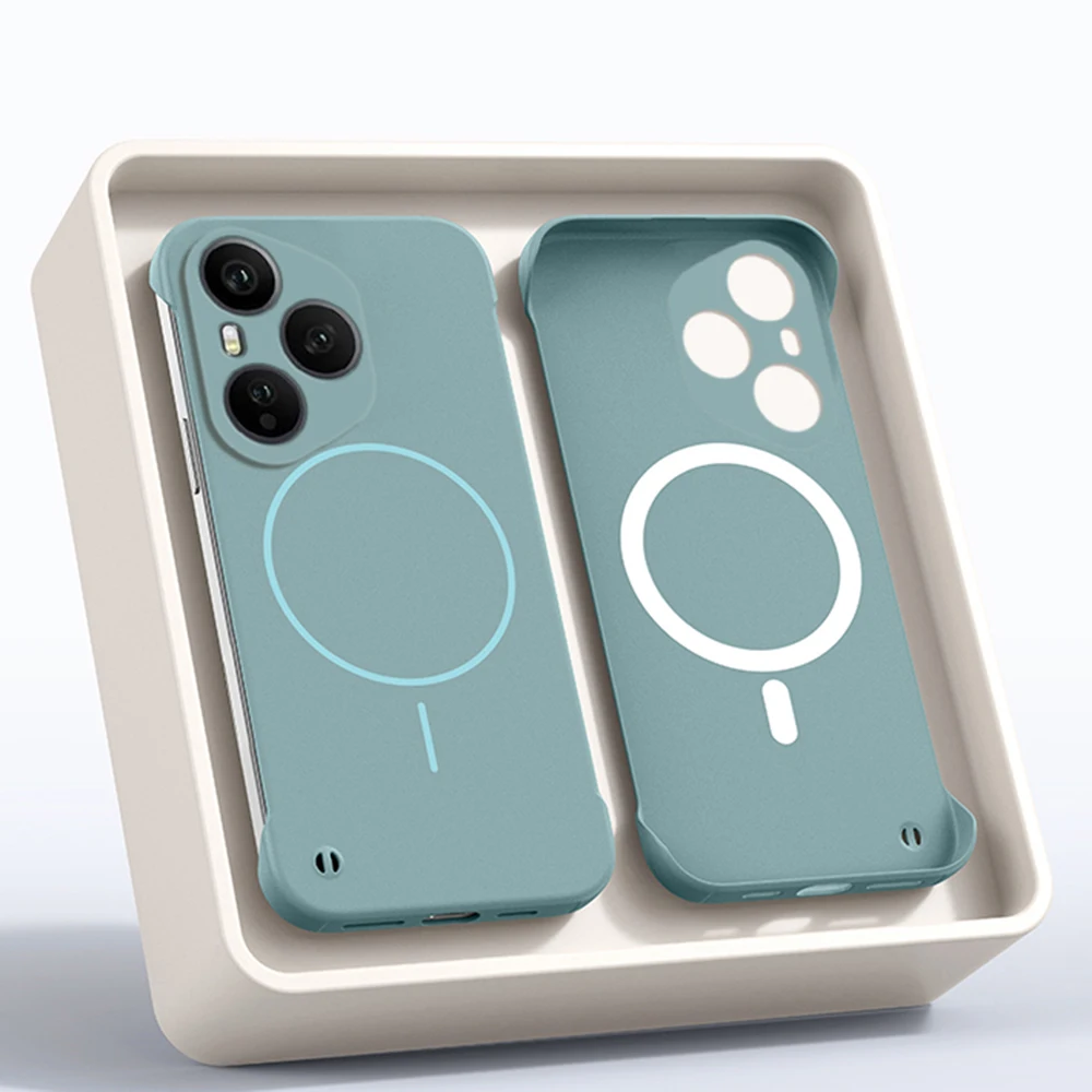Ultra Slim Frameless Magnetic Shockproof Matte Armor Case