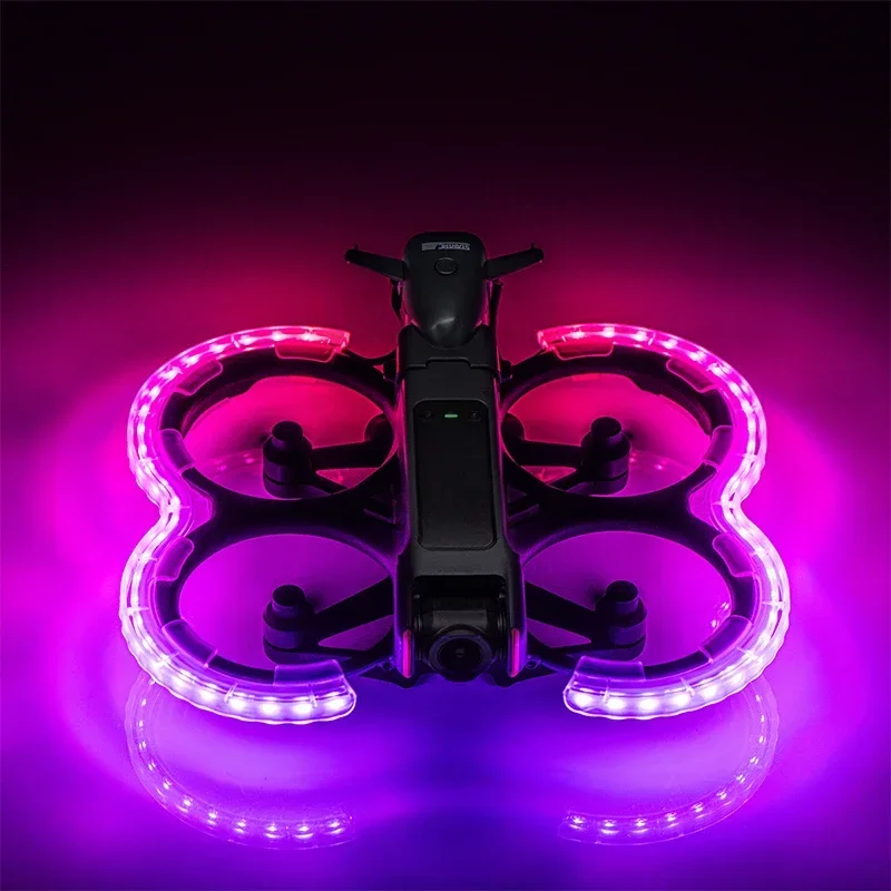 LED Propeller Guard Protector Rechargeable Luminous Anti-collision Ring Propellers Protective Bumper for DJI Avata 2