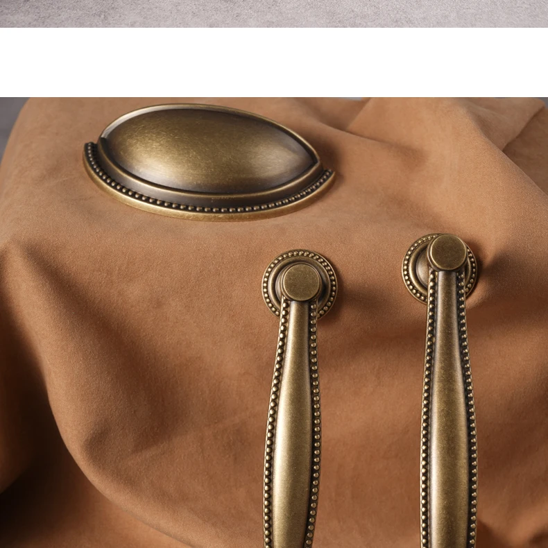 antique brass cabinet knob round solid brass