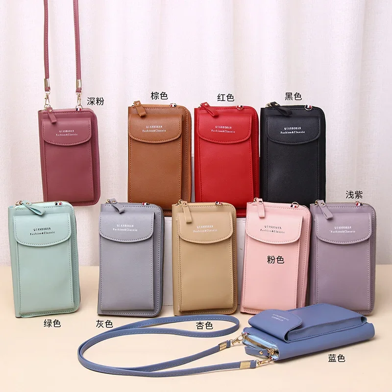 Fashion Phone Pocket Shoulder Bag Women Pu Leather Clip Design Female Small Crossbody Bags Ladies Messenger Purse Handbag Shoulder Bag Ladies Handbag Crossbody Bag