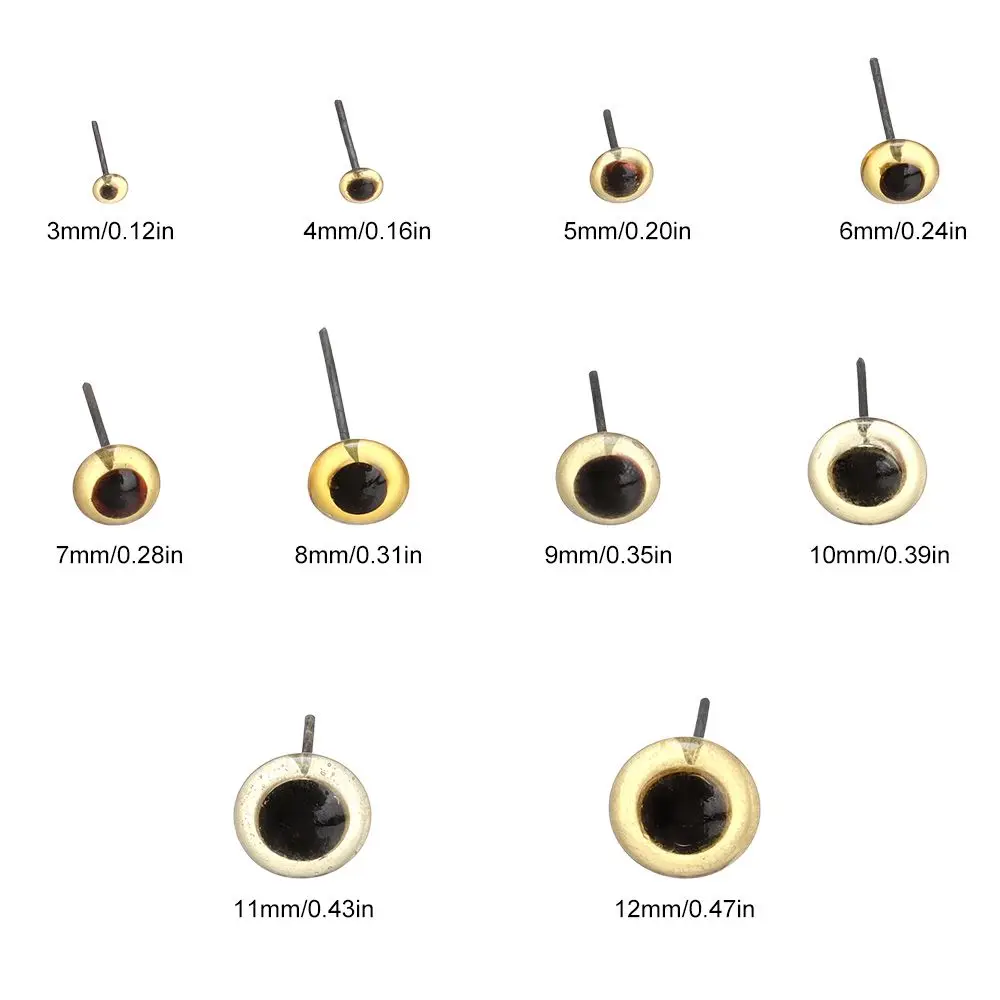 20/50Pcs Christmas Gift Plastic Plush toy Animals Puppets making Transparent Glass Eyes Bears Needle Felting Dolls Accessories