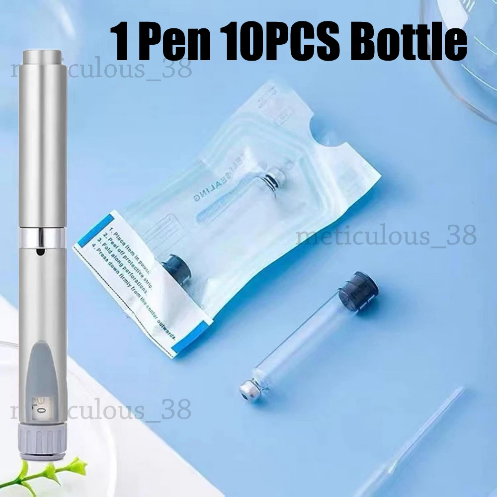 Magic Pen Tattoo Pen 10pcs Insulin Cartridges 3ml Empty Cassette Bottle Lilly Insulin Injection Medical Aesthetics insulin injection pen sleeve disposable cartridges