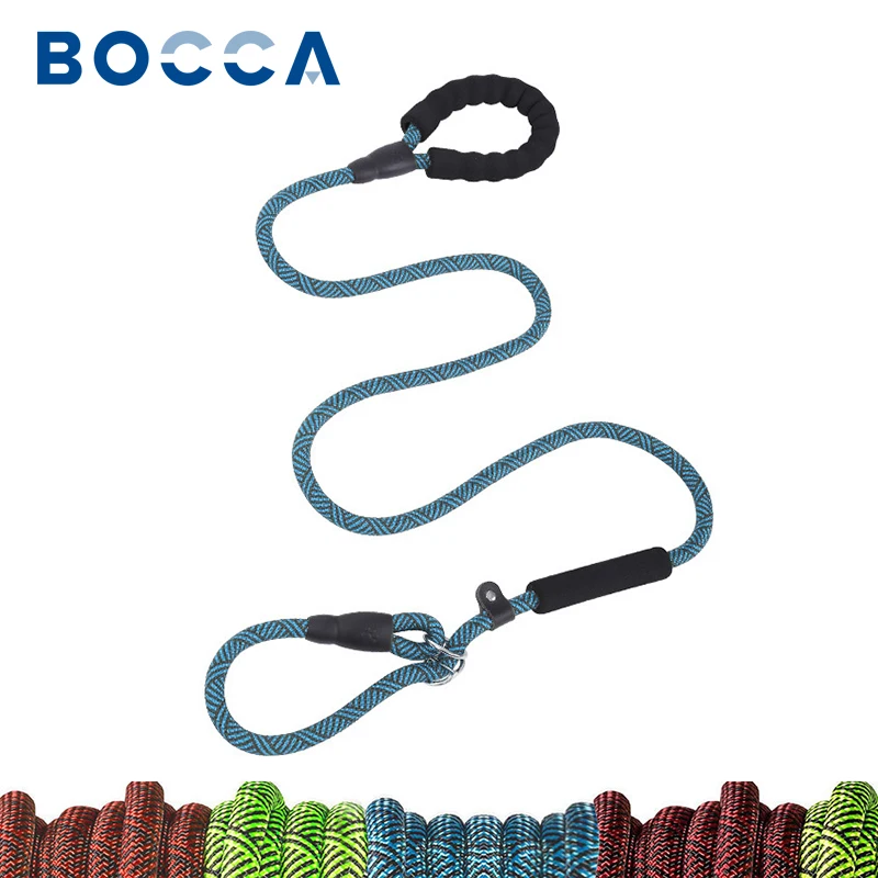 Bocca All In One Dog Leash And Collar Set P Pet Nylon Durable Rope