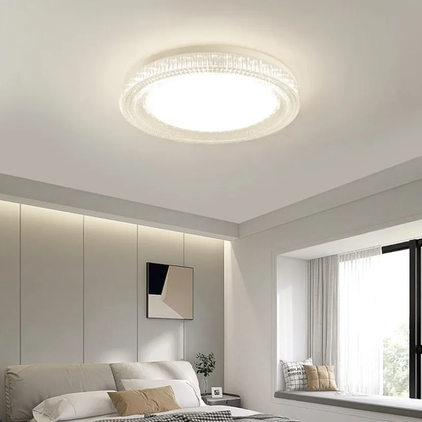 Circular LED Ceiling Light Modern Creative Crystal Light Living Room Bedroom Corridor Interior Decoration Light AC85-265V - Image 2