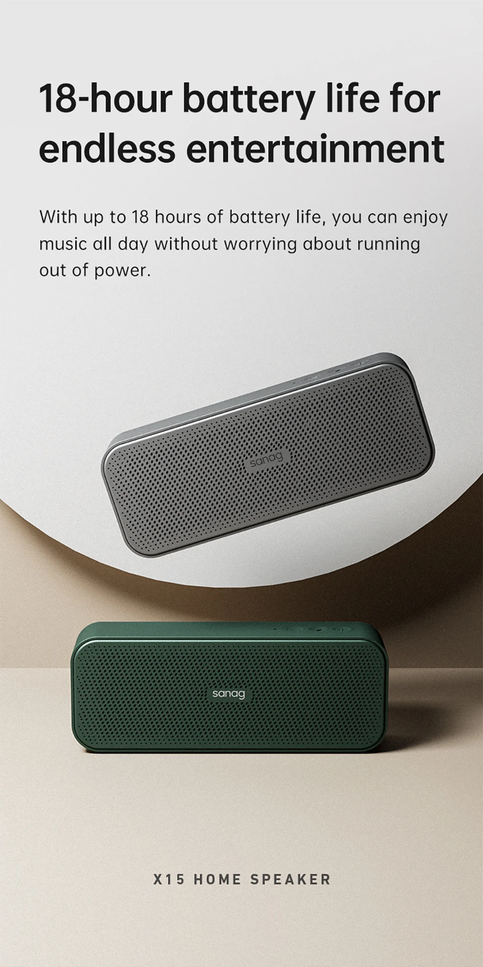 Sanag X15 10W Portable Bluetooth Speaker description image 6