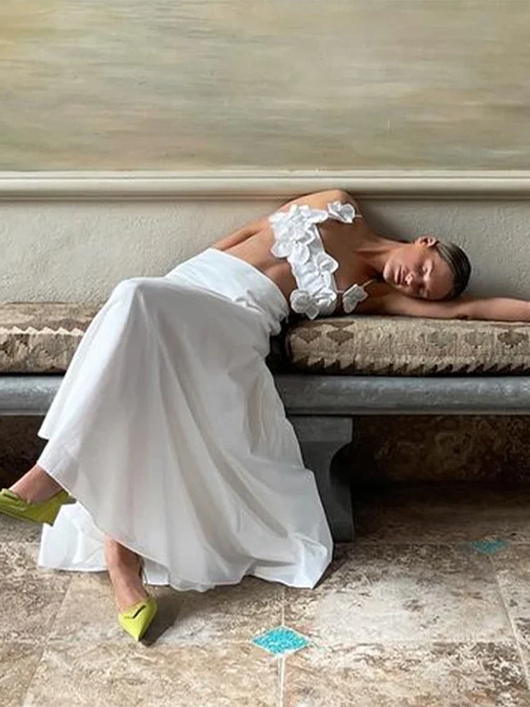 Description Picture 6 of itemFlower Bandeau White Corset Woman Summer Sexy Elegant Top Women Corsete Diamond Girl Luxury Lingerie Corsett Women's Fitness