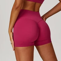 Women Yoga Shorts High Waist Workout Shorts Cycling Yoga Leggings Lift Butt Fitness Ladies Gym Running Short Pants Sportswear