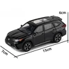 1/32 JKM Toyota Highlander XSE AWD HYBRID Diecast Toy Model SUV Sport Car Sound & Light Educational Collection Gift For Kids 6