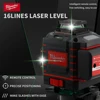 Milwaukee 4D 16 Lines Green Beam 360° Self-leveling Laser Levels Horizontal And Vertical Professional Laser Level Tool 2