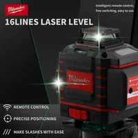 Milwaukee 4D 16 Lines Green Beam 360° Self-leveling Laser Levels Horizontal And Vertical Professional Laser Level Tool 2