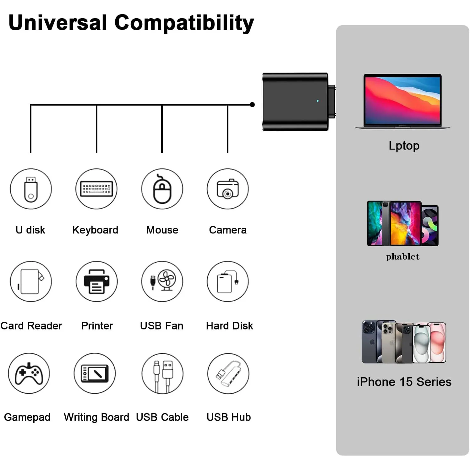 USB OTG 데이터 전송 어댑터 타입 C 여성용-USB 남성용 변환기 노트북 맥북 삼성용 고속 충전 어댑터