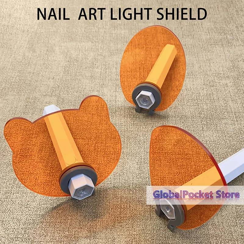 Dispositivi per saloni di bellezza per unghie, protezione anti-luce blu per lampade UV a forma retta, occhiali protettivi anti-luce blu