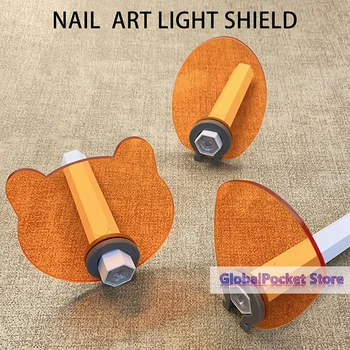 Dispositivi per saloni di bellezza per unghie, protezione anti-luce blu per lampade UV a forma retta, occhiali protettivi anti-luce blu