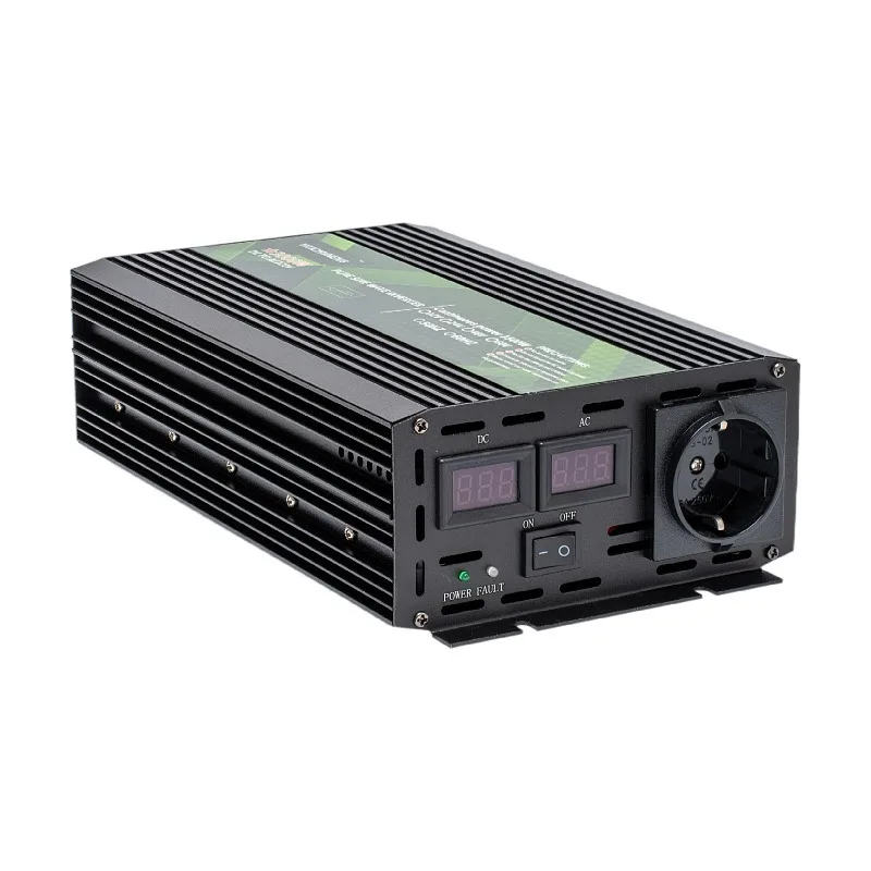 Inversor de Onda Senoidal Pura para Carro Solar Transformador de Tensão Conversor de Energia 1000w 1600w 3000w dc 12v 24v 48v 60v a 220v