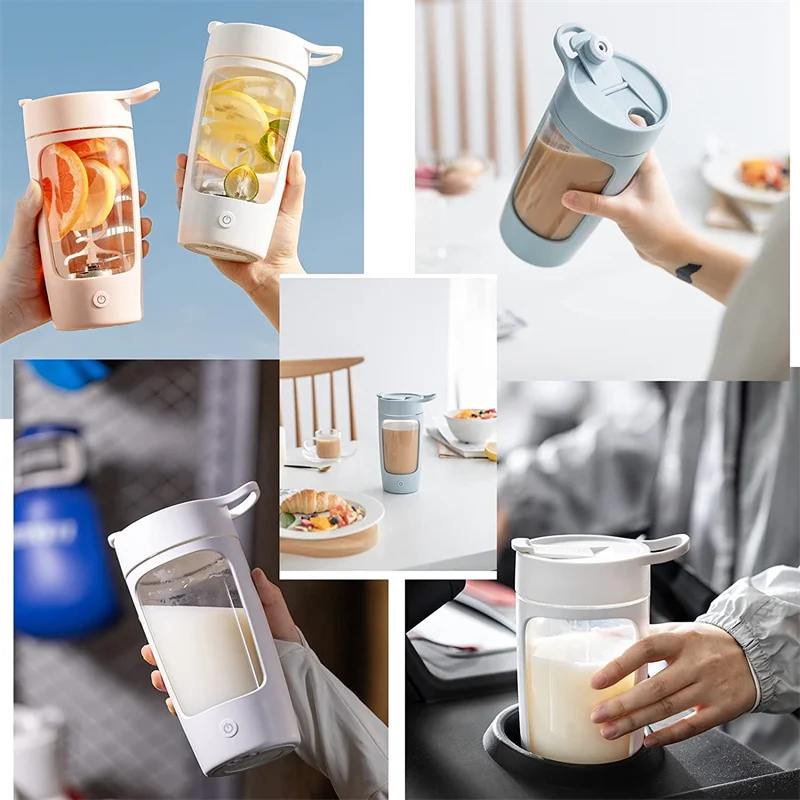  650ml Electric Protein Shaker Cup Auto Juicer Coffee Mixing Mug  Shake Mixer Drink Bottle Gym Powder Blender Automatic Mixing Cup: Home &  Kitchen