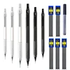 Mechanical pencil 0.3/0.5/0.7/0.9/2.0mm low center of gravity metal drawing special pencil for office writing art supplies 1