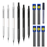 Mechanical pencil 0.3/0.5/0.7/0.9/2.0mm low center of gravity metal drawing special pencil for office writing art supplies 1