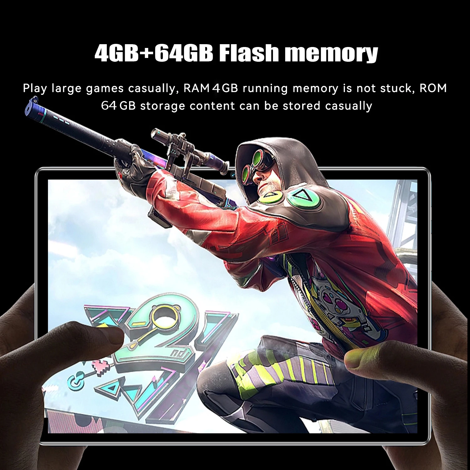 [New Product] Global R12 Version Android 11 Tablet 10.1-inch 4GB+64GB Dual Card Dual Camera support Google 2MP+5MP Camera 3G/4G 3