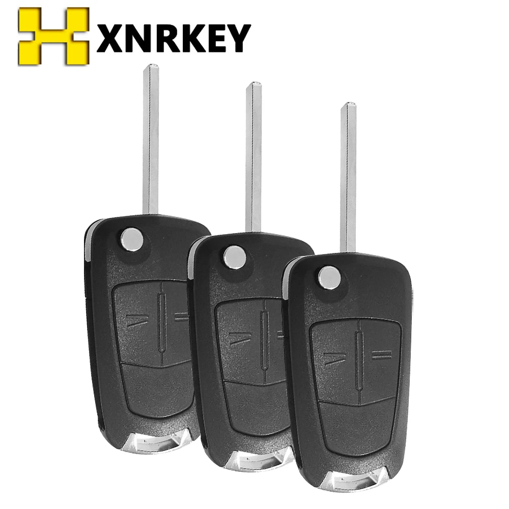 XNRKEY 10pcs/lot Smart Folding Car Key Cover Fob For Vauxhall Opel Astra H Ectra Corsa D Signum 2 Button Flip Remote Case Shell