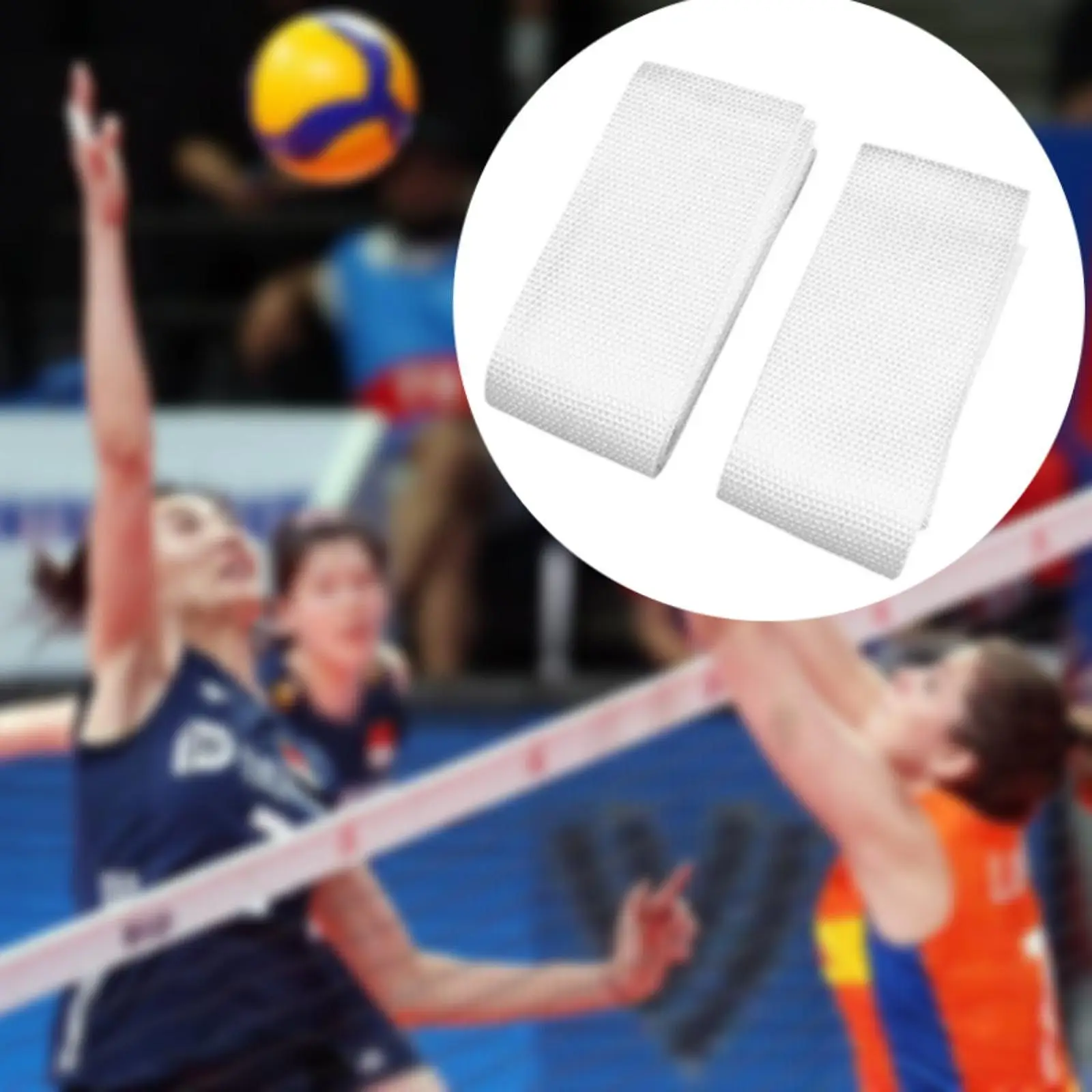 2Pcs Volleyball Antenna Pocket Sleeve White for Outdoors Competition Fitness,Outdoors Sports Fitness Team Sports Accessories