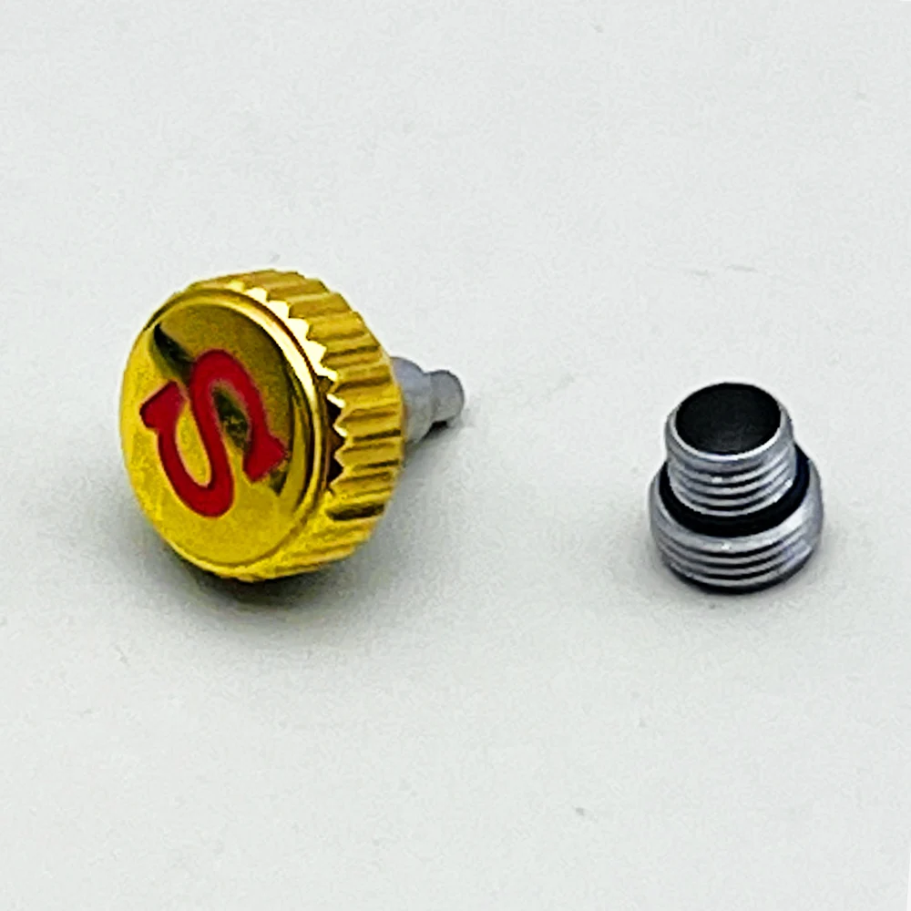 Enhanced Engraved 'S' Watch Crown with Tube Stem