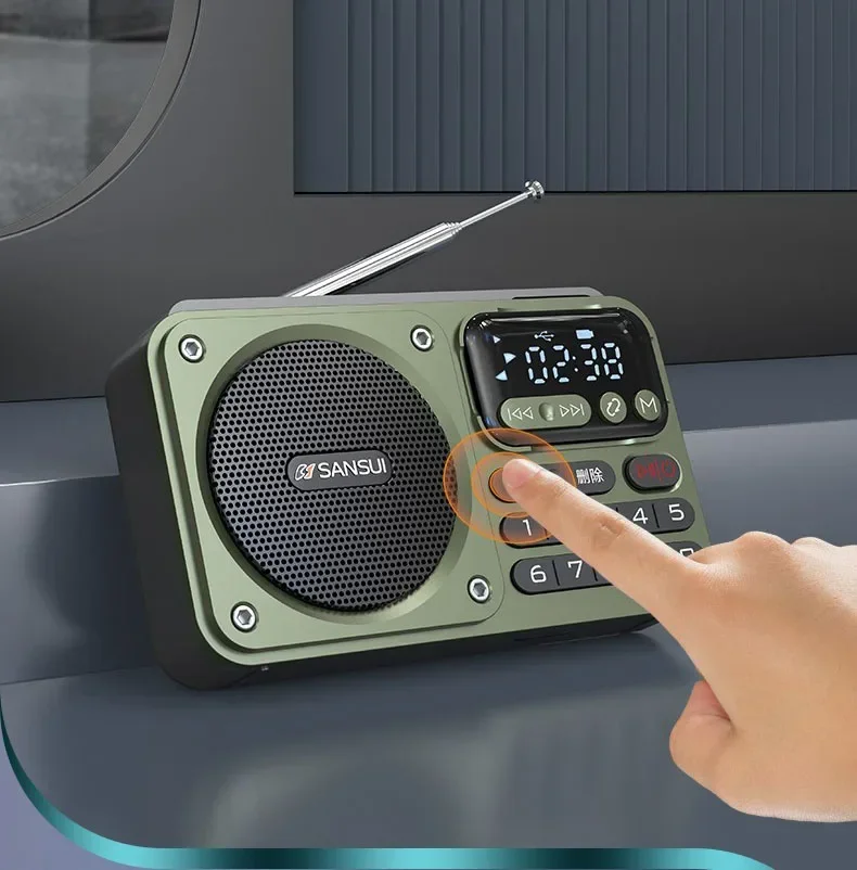 Rádio FM Portátil Sansui: Alto-falante Bluetooth Impermeável com