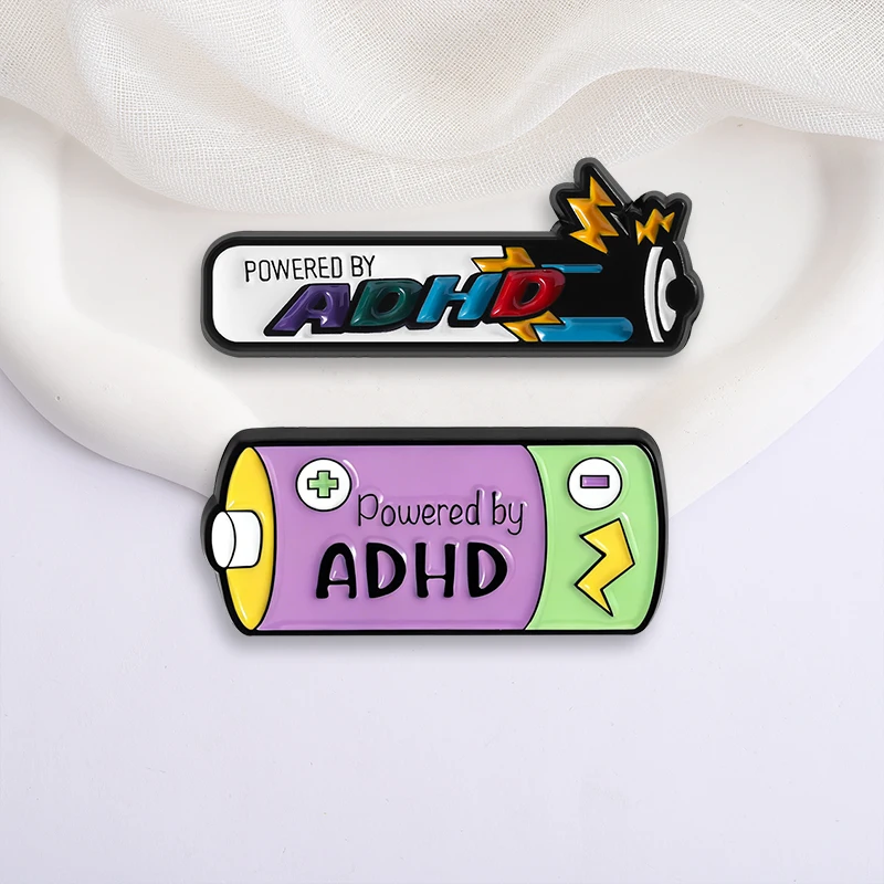 ADHD Autismus Angst Kollektion Emaille-Anstecknadel Neurodivergent Autistische Bewusstseinserhöhung Puzzle Psychische Gesundheit Abzeichen Brosche Schmuck Freunde Geschenk – Detail 15